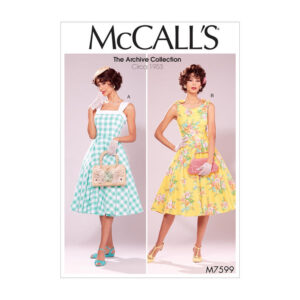 McCalls-Schnittmuster-M7599-Kleid-ca-1953-Archive-Collektion-Peticot