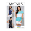 McCalls Schnittmuster M7600 - Top - Bluse - abgerundeter Saum - einfach