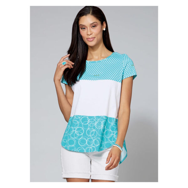 McCalls Schnittmuster M7600 - Top - Bluse - abgerundeter Saum - einfach – Bild 2