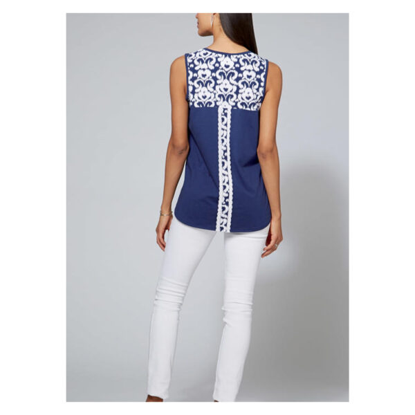 McCalls Schnittmuster M7600 - Top - Bluse - abgerundeter Saum - einfach – Bild 7
