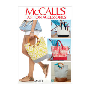 McCalls Schnittmuster M7611 - Tasche - Strandtasche - Shopper
