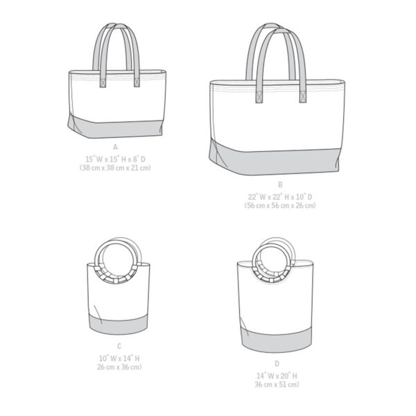 McCalls Schnittmuster M7611 - Tasche - Strandtasche - Shopper – Bild 8