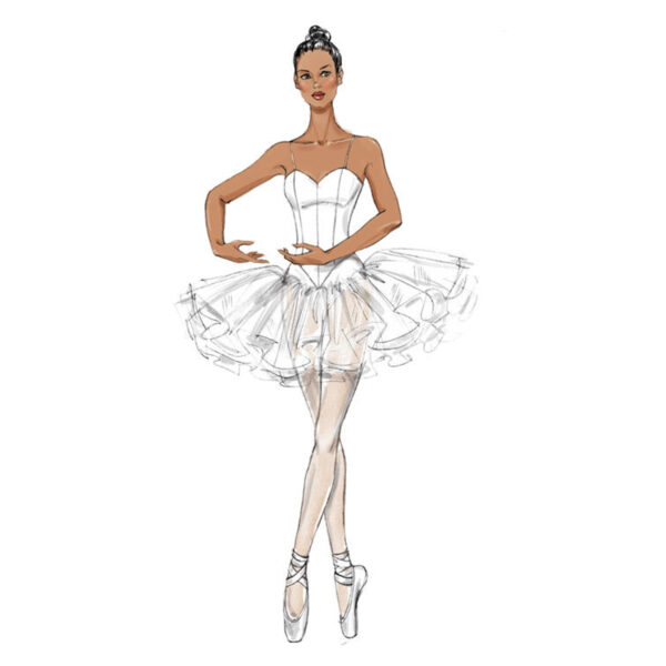 McCalls Schnittmuster M7615 - Ballettkleid - Tütü - Ballerina – Bild 5