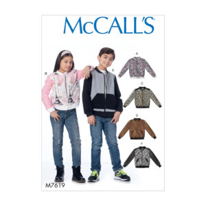 McCalls Schnittmuster M7619 - Jacke - Collegejacke - Blouson - Kind