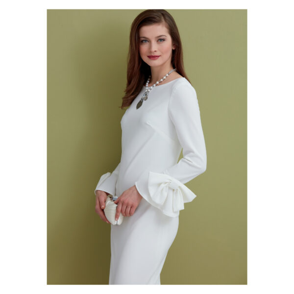 Vogue Schnittmuster V9325 - Kleid - schmal und schlicht - Schleifen am Arm – Bild 5