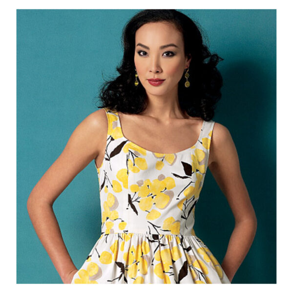 Vogue Schnittmuster V9100 - Kleid- Sommerkleid - Trägerkleid – Bild 3