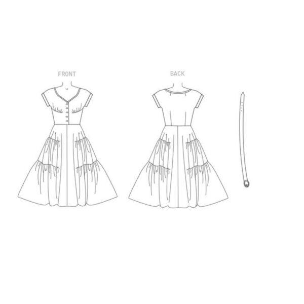 Vogue Schnittmuster V9106 - Kleid - Sommerkleid - 50er Jahre Stil - Vintage – Bild 6