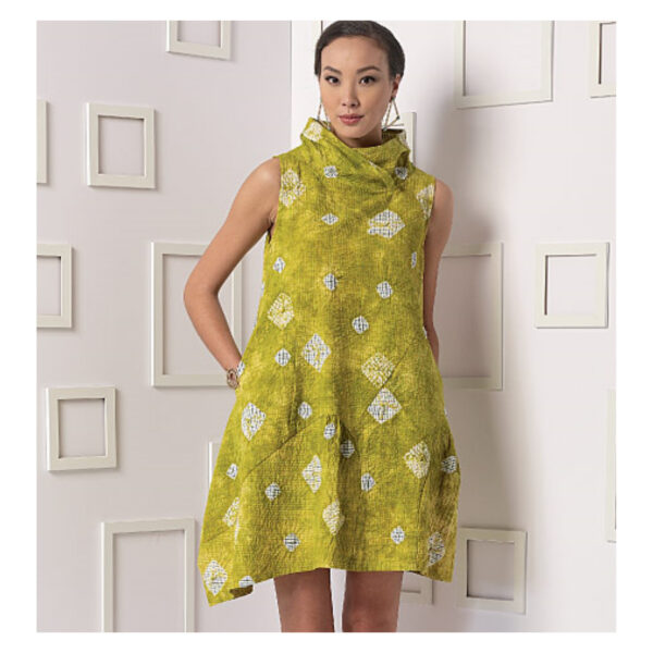 Vogue Schnittmuster V9112 - Kleid - Mini mit Schalkragen – Bild 2