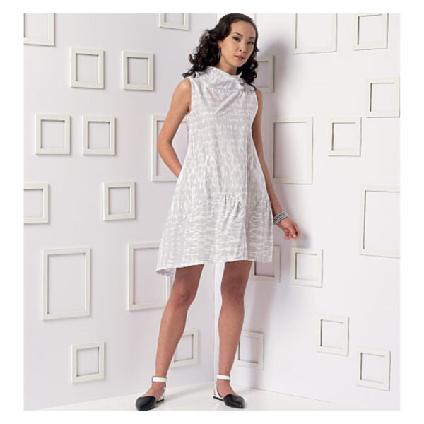 Vogue Schnittmuster V9112 - Kleid - Mini mit Schalkragen – Bild 3