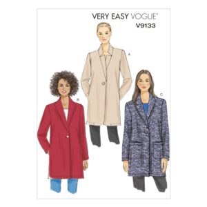 Vogue Schnittmuster V9133 - Mantel - Kurzmantel - Blazer