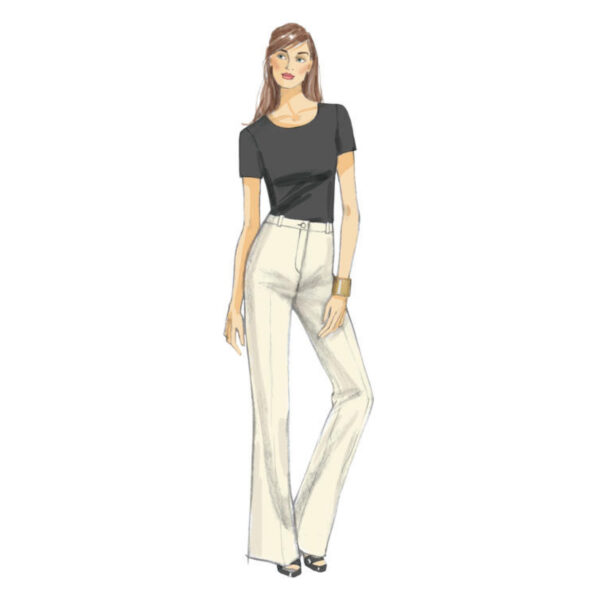 Vogue Schnittmuster V9181 - Hose - schmale Hose - leichter Schlag – Bild 3