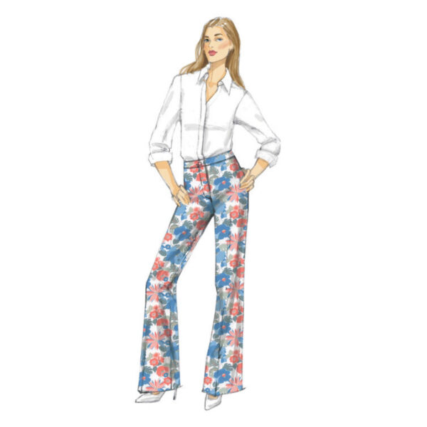 Vogue Schnittmuster V9181 - Hose - schmale Hose - leichter Schlag – Bild 5