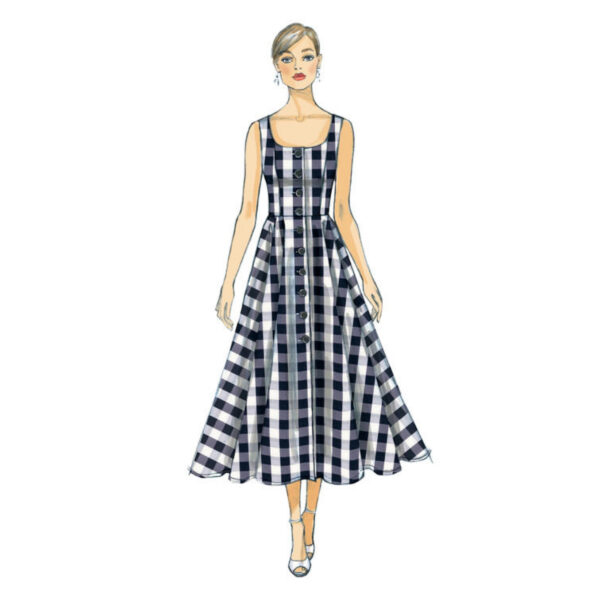 Vogue Schnittmuster V9182 - Kleid - Sommerkleid - Trägerkleid – Bild 3