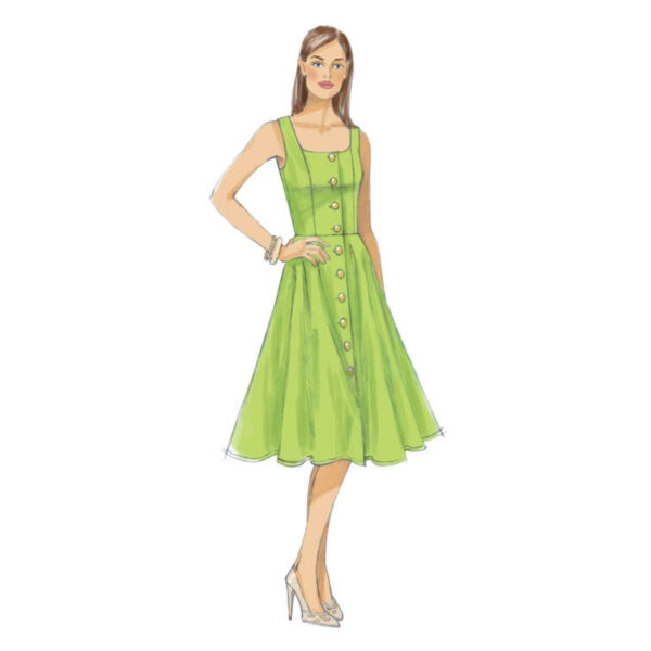 Vogue Schnittmuster V9182 - Kleid - Sommerkleid - Trägerkleid – Bild 4