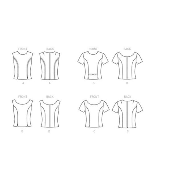 Vogue Schnittmuster V9187 - Bluse - Oberteil im Stil der 60er Jahre – Bild 7