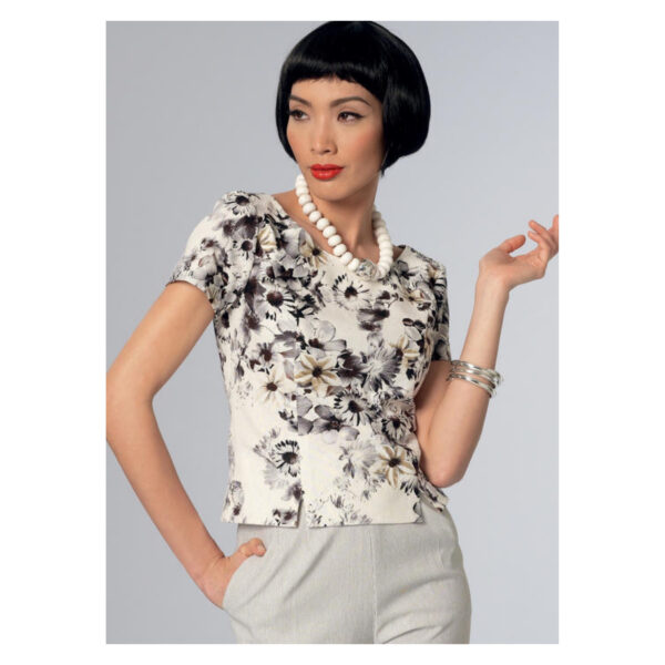 Vogue Schnittmuster V9187 - Bluse - Oberteil im Stil der 60er Jahre – Bild 2