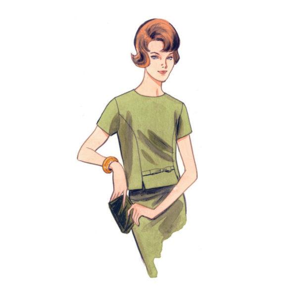 Vogue Schnittmuster V9187 - Bluse - Oberteil im Stil der 60er Jahre – Bild 4