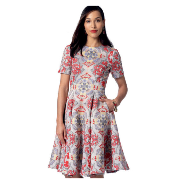 Vogue Schnittmuster V9202 - Kleid - Teilungsnähte - Glockenrock - Etuikleid – Bild 2