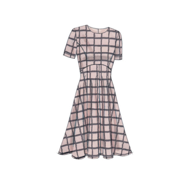 Vogue Schnittmuster V9202 - Kleid - Teilungsnähte - Glockenrock - Etuikleid – Bild 6