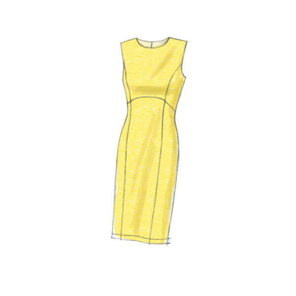 Vogue Schnittmuster V9202 - Kleid - Teilungsnähte - Glockenrock - Etuikleid – Bild 7