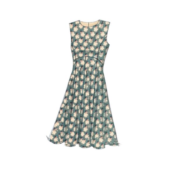 Vogue Schnittmuster V9202 - Kleid - Teilungsnähte - Glockenrock - Etuikleid – Bild 8