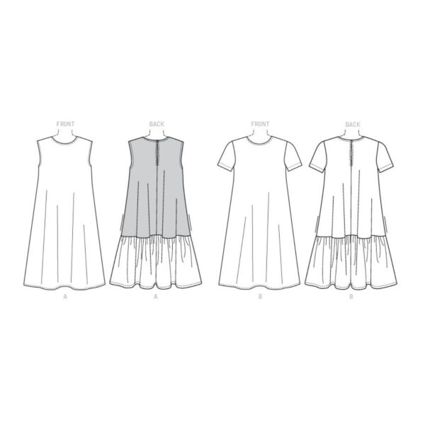 Vogue Schnittmuster V9237 - Kleid - Hängerkleid - Sommerkleid – Bild 6