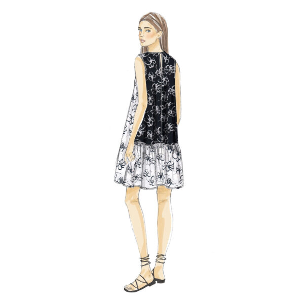 Vogue Schnittmuster V9237 - Kleid - Hängerkleid - Sommerkleid – Bild 3