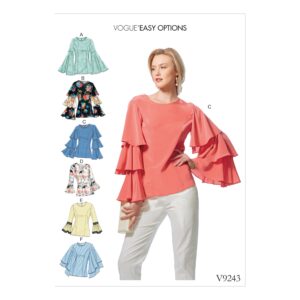 Vogue Schnittmuster V9243 - Bluse - tailliert - weiter Arm