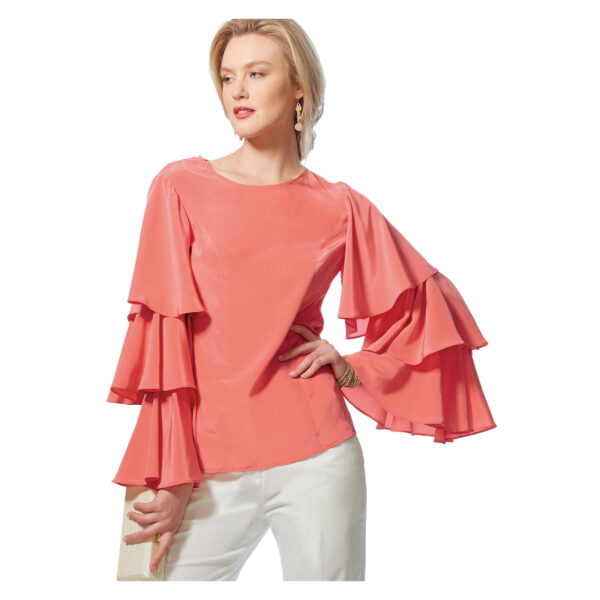 Vogue Schnittmuster V9243 - Bluse - tailliert - weiter Arm – Bild 2