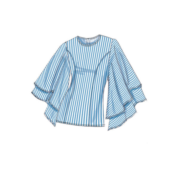 Vogue Schnittmuster V9243 - Bluse - tailliert - weiter Arm – Bild 3
