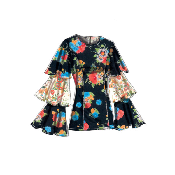 Vogue Schnittmuster V9243 - Bluse - tailliert - weiter Arm – Bild 8