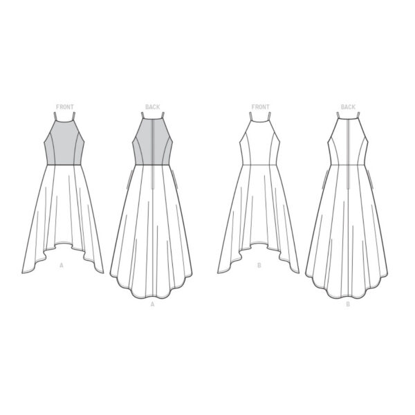 Vogue Schnittmuster V9252 - Kleid - Sommerkleid - Top Oberteil – Bild 7