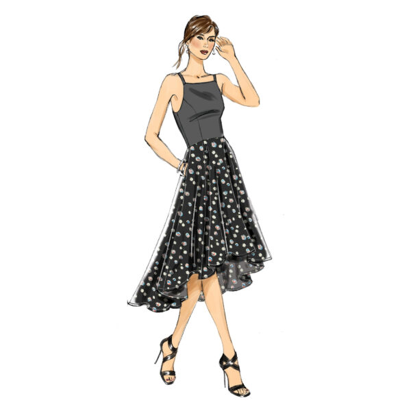 Vogue Schnittmuster V9252 - Kleid - Sommerkleid - Top Oberteil – Bild 3