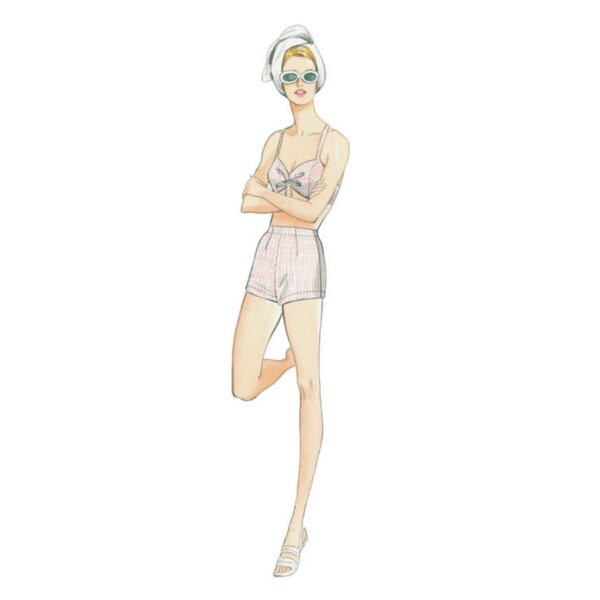 Vogue Schnittmuster V9255 - Bademoden im Stil der 60er Jahre - Damen – Bild 5