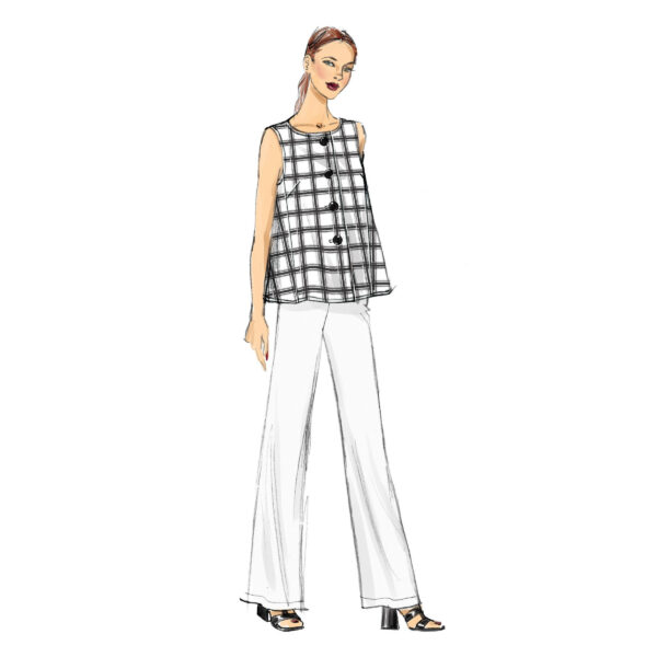 Vogue Schnittmuster V9258 - Sommerset - Hose - Top – Bild 2