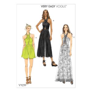 Vogue Schnittmuster V9259 - Overall - Sommeroverall - Hose mit Top