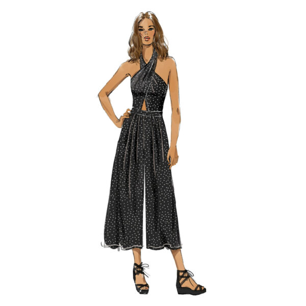 Vogue Schnittmuster V9259 - Overall - Sommeroverall - Hose mit Top – Bild 3