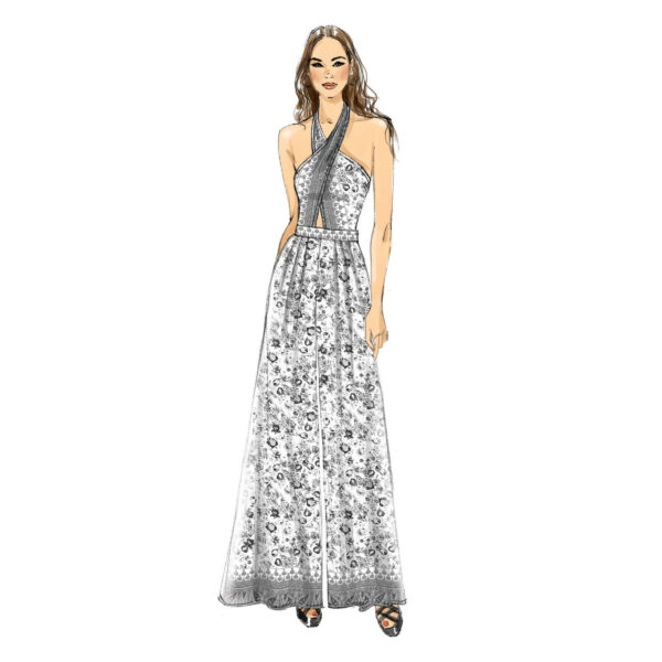 Vogue Schnittmuster V9259 - Overall - Sommeroverall - Hose mit Top – Bild 5