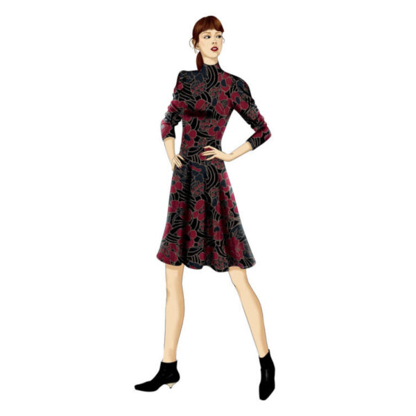 Vogue Schnittmuster V9264 - Kleid - Jerseykleid - Strickkleid – Bild 5