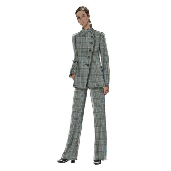 Vogue Schnittmuster V9274 - Hosenanzug Damen - Hose - Blazer – Bild 2