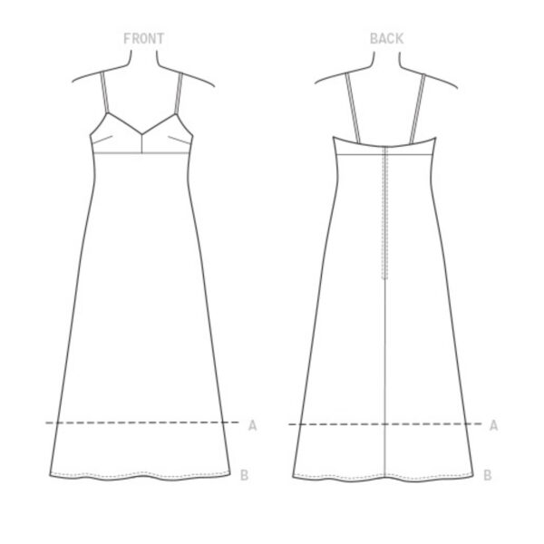 Vogue Schnittmuster V9278 - Kleid - Trägerkleid - Sommerkleid – Bild 8