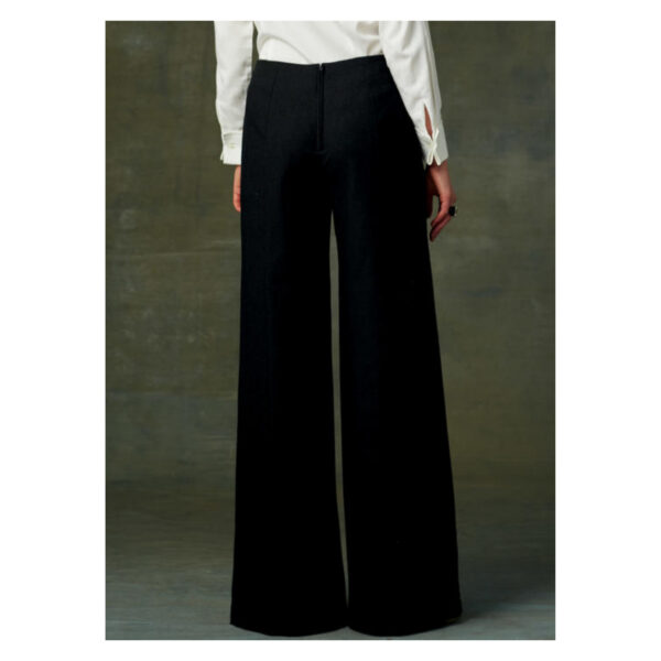 Vogue Schnittmuster V9282 - Hose - weites Bein - ohne Bund – Bild 6