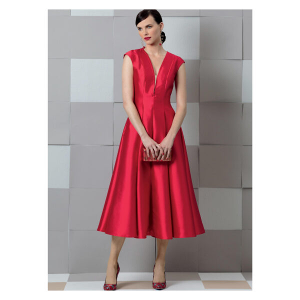 Vogue Schnittmuster V9292 - Kleid mit Glockenrock - Sommerkleid – Bild 2