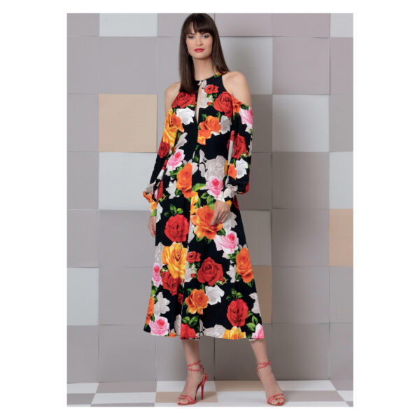 Vogue Schnittmuster V9296 - Kleid - langes Kleid - A Linie – Bild 2