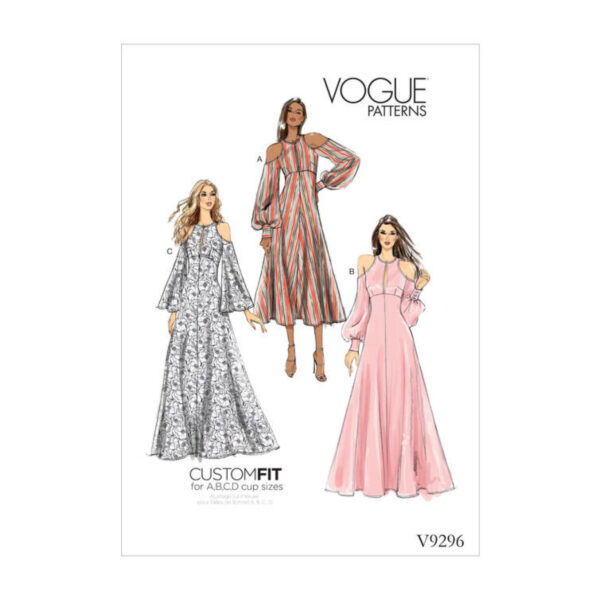 Vogue Schnittmuster V9296 - Kleid - langes Kleid - A Linie