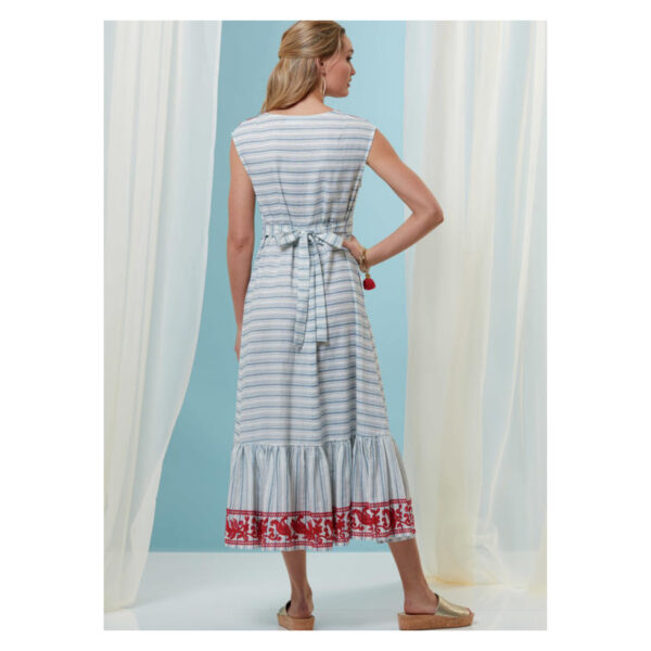 Vogue Schnittmuster V9311 - Kleid - V-Ausschnitt - Volant am Saum – Bild 7