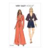 Vogue Schnittmuster V9319 - Kombination - Bluse - leichte Jacke - Hose