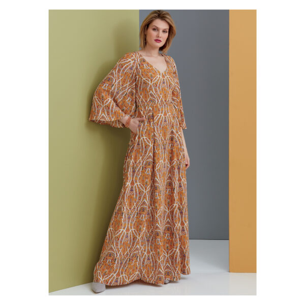 Vogue Schnittmuster V9328 - Kleid - Glockenrock - V-Ausschnitt – Bild 2