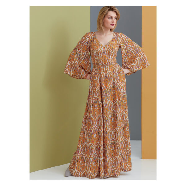 Vogue Schnittmuster V9328 - Kleid - Glockenrock - V-Ausschnitt – Bild 9