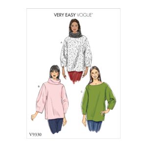 Vogue Schnittmuster V9330 - Shirt - Pullover - Rollkragen
